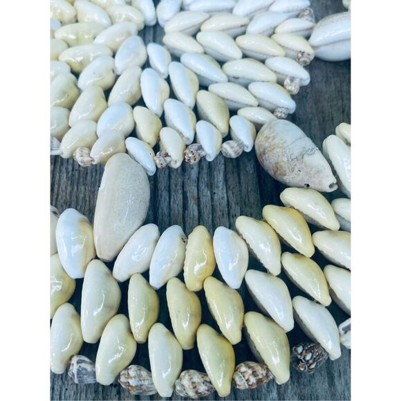 Vintage Handmade Coastal Shell Trivet Round Hot Pad Boho Nautical Beach Decor - Picture 3 of 4